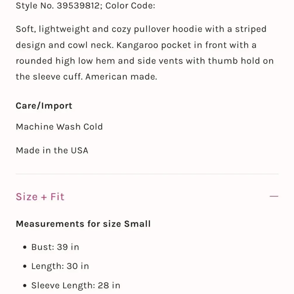 Free People Boho Striped Hoodie Tunic Pullover Small - Picture 3 of 7